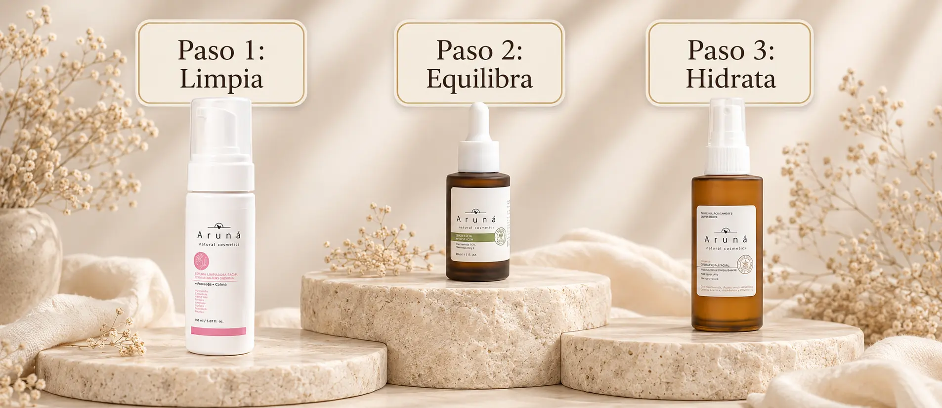 Rutina Suavidad e Hidratación con espuma limpiadora, sérum de niacinamida e hidratante Soufflé